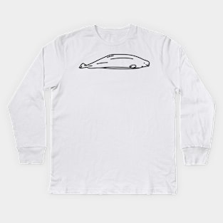 Beluga Whale Kids Long Sleeve T-Shirt